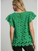 Flower Cutout Overlay Top