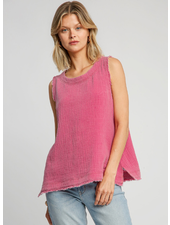 Sleeveless Gauze Top