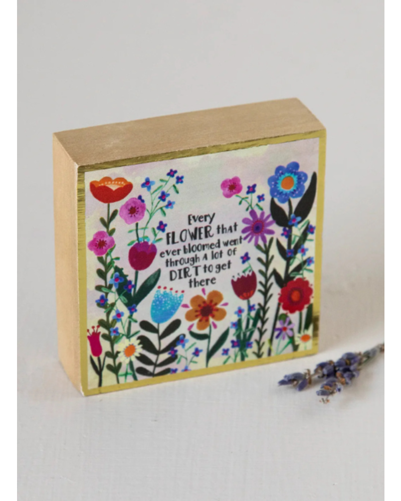 Tiny Block Signs with Gold Border