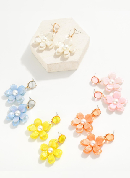 Chunky Flower Earrings