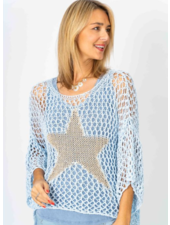 Crochet Sweater with Gold Star