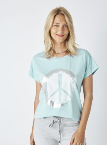 Peace Sign High Low Tee