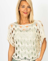Open Knit Wave Sweater