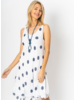 Polka Dot Print Sleeveless Dress