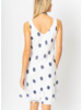 Polka Dot Print Sleeveless Dress