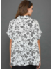 Black and White Botanicals Shirt