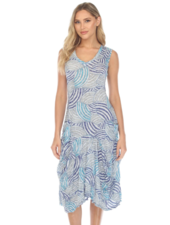 Crinkle Travel Wear Dress with Pockets