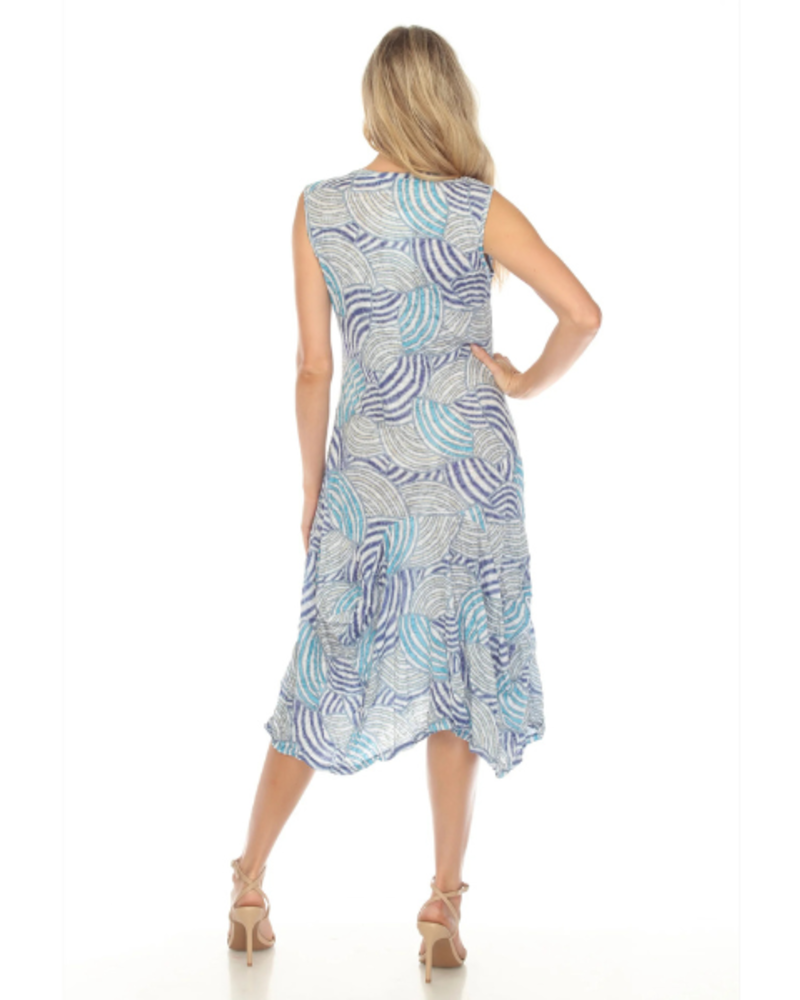 Crinkle Travel Wear Dress with Pockets