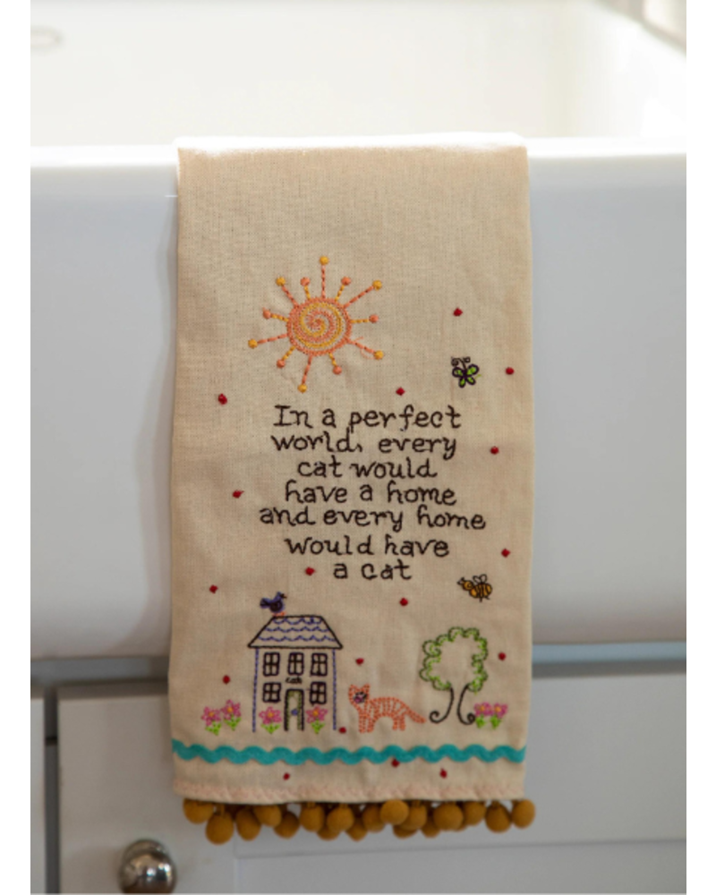 Linen Embroidered Hand Towel