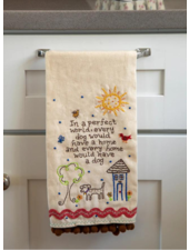 Linen Embroidered Hand Towel