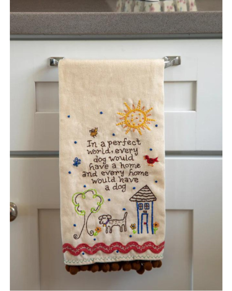 Linen Embroidered Hand Towel