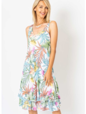 Tropical Garden Easy Dress