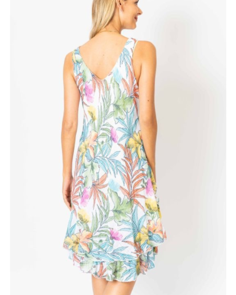 Tropical Garden Easy Dress
