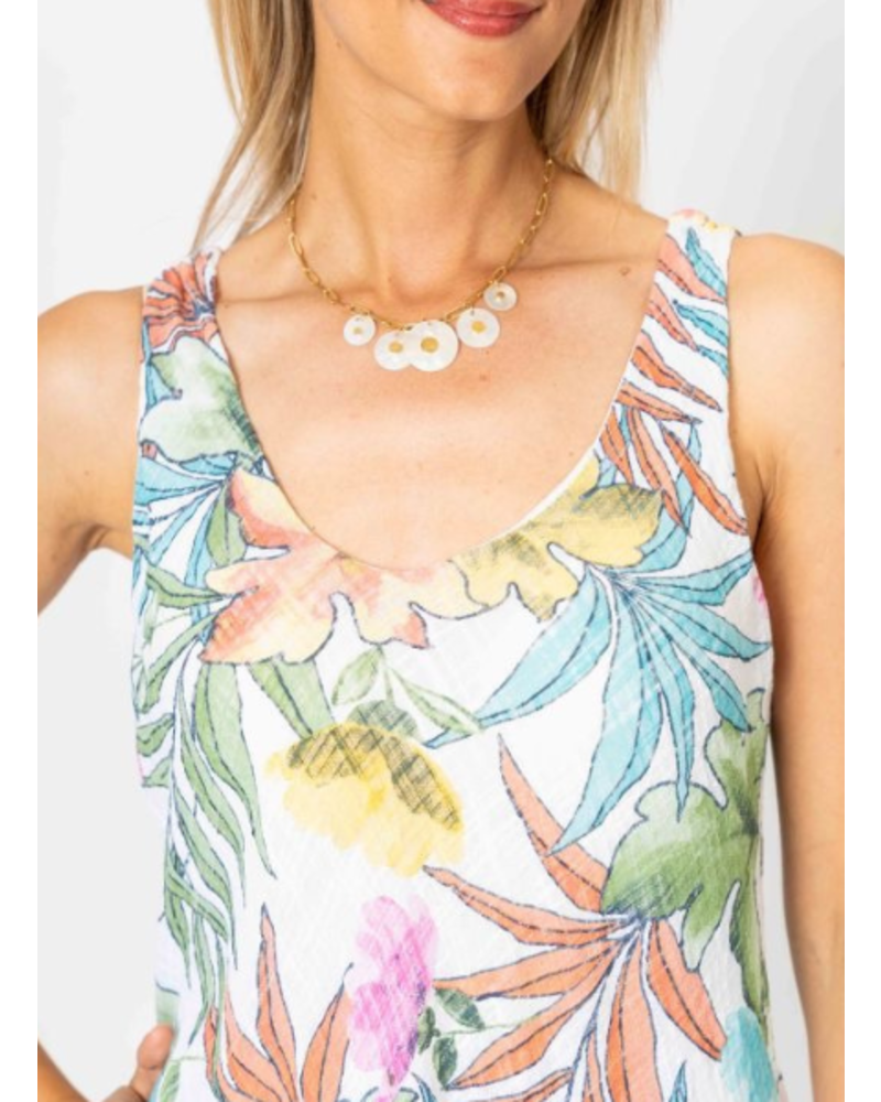 Tropical Garden Easy Dress