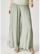 Silk Pant with Slit