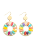 Multicolor Sunburst Earrings