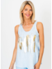 Gold and Silver Brushstrokes Tank