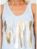 Gold and Silver Brushstrokes Tank