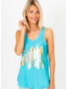 Gold and Silver Brushstrokes Tank