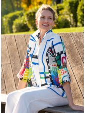 Abstract Framed Art Jacket