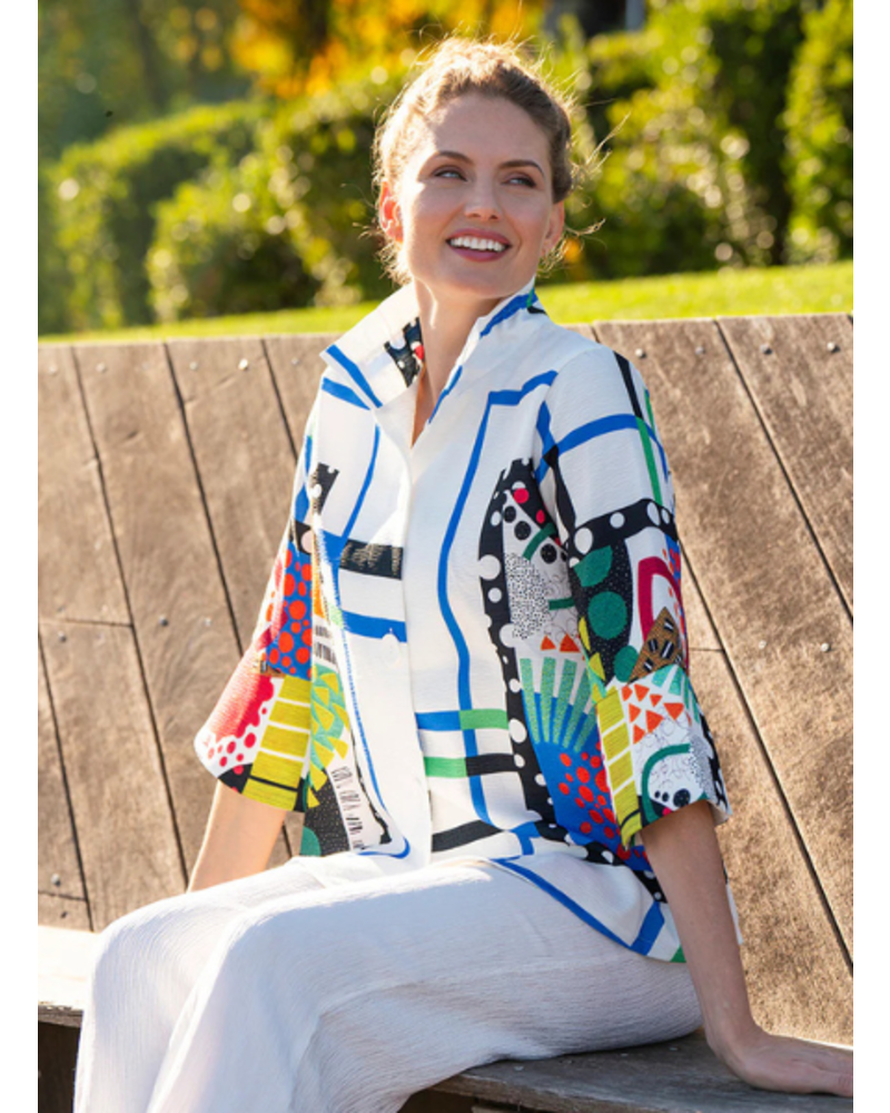 Abstract Framed Art Jacket