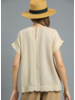Scallop Edge Linen Top