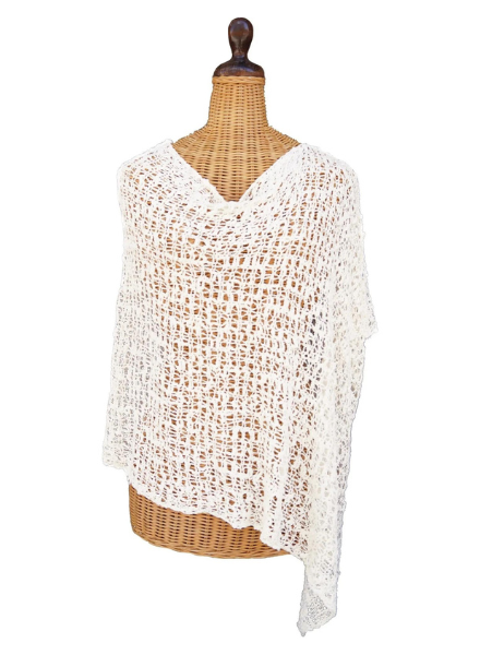 Popcorn Knit Poncho - Trader Rick's for the artful woman