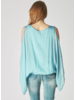 Cold Shoulder Silk Top