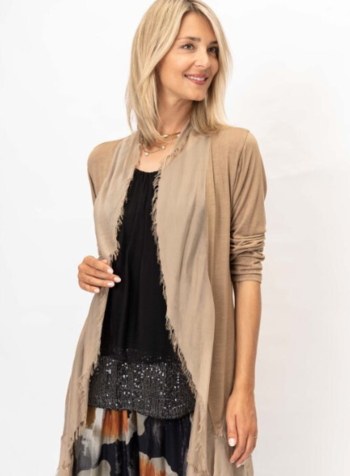 Silk Long Ruffle Jacket