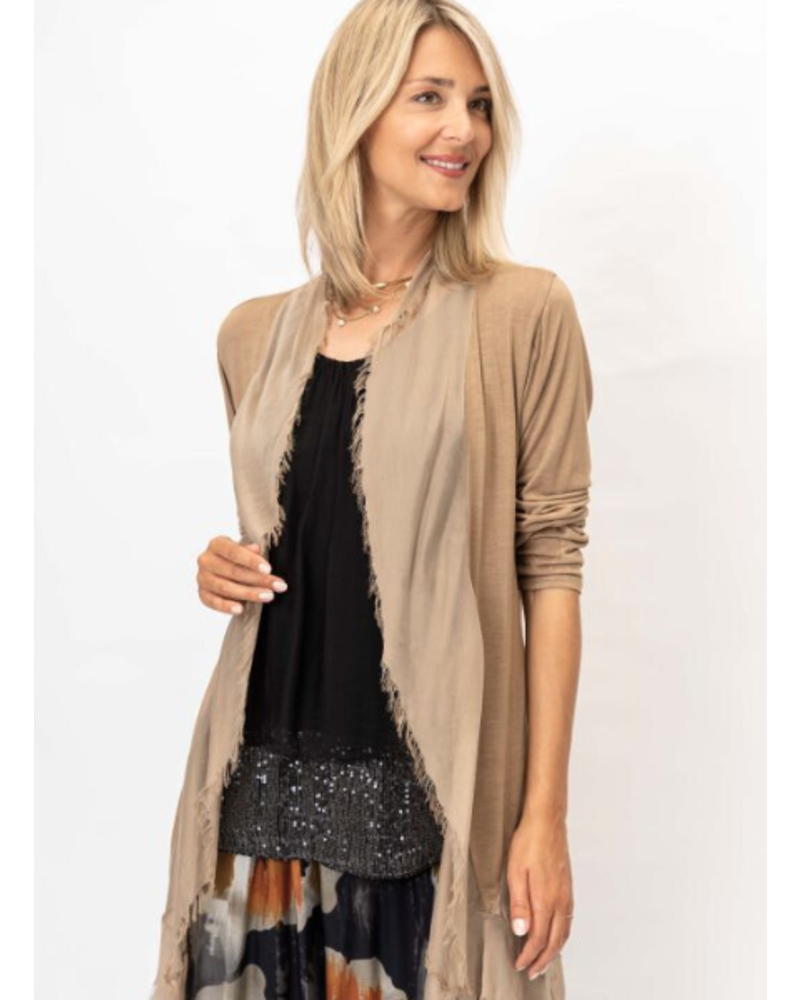Silk Long Ruffle Jacket