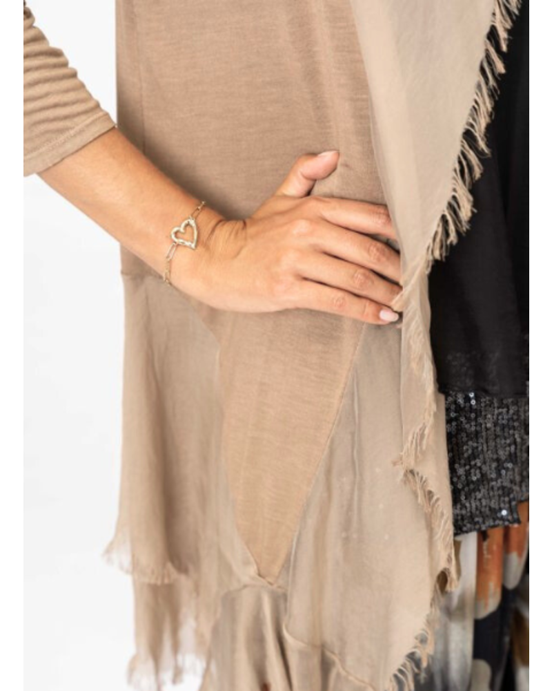 Silk Long Ruffle Jacket