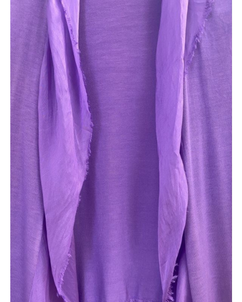 Silk Long Ruffle Jacket