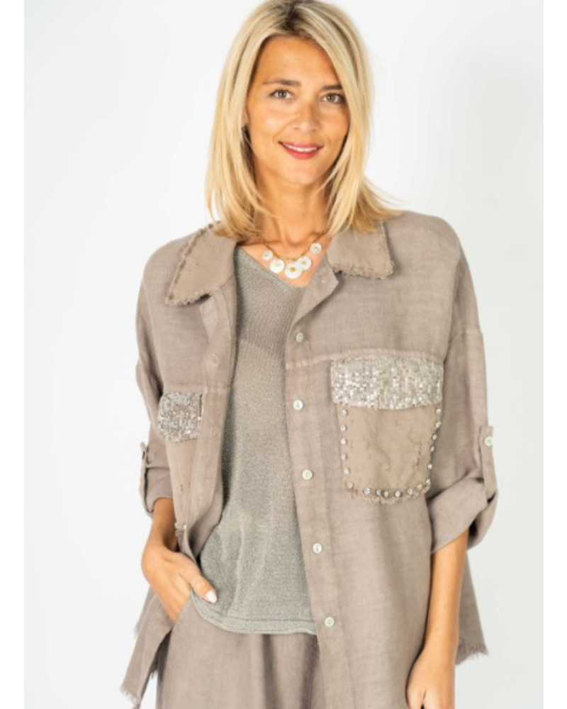 Lightweight Jacket with Blingy Pockets