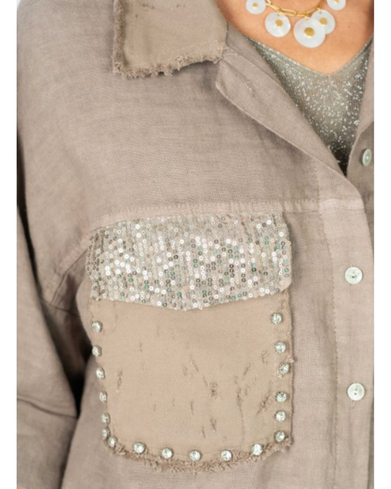 Lightweight Jacket with Blingy Pockets