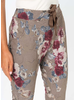 Rose Printed Taupe Joggers