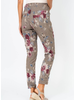 Rose Printed Taupe Joggers
