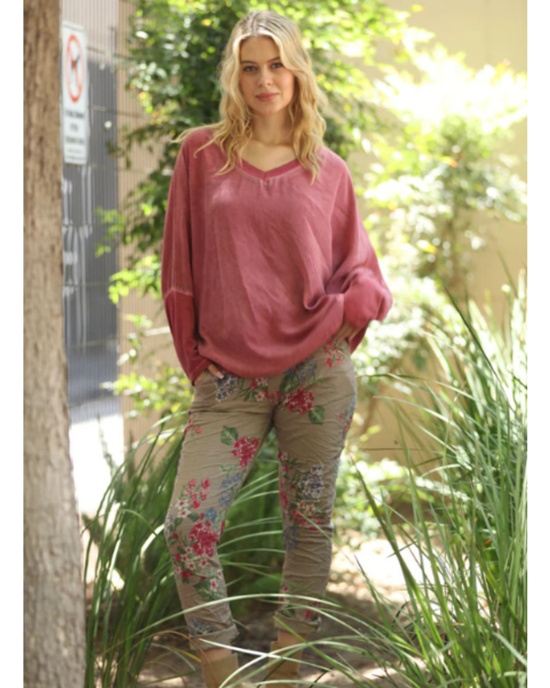 Floral Printed One Size Joggers