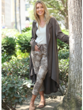 Floral and Animal Print Glittery Joggers