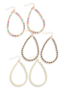 Beaded Teardrop Earrings