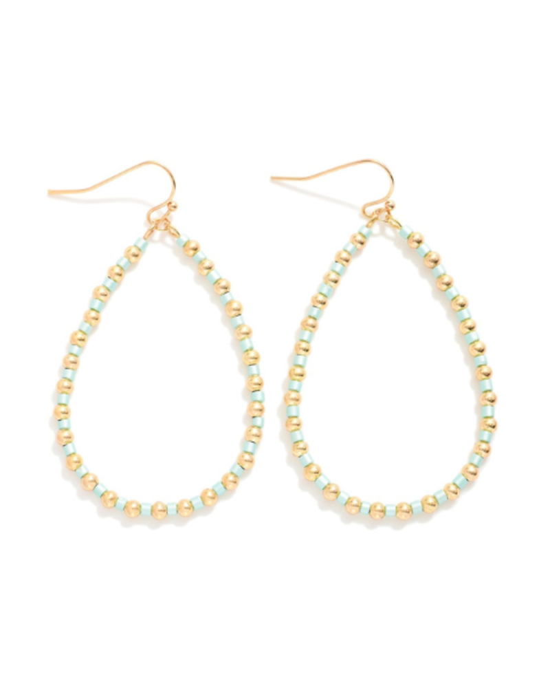Beaded Teardrop Earrings