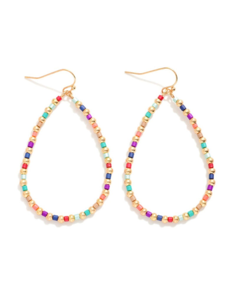 Beaded Teardrop Earrings