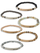 Blessed Engraved Bar Bracelet