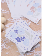 'It is Well with My Soul' Floral Playing Cards