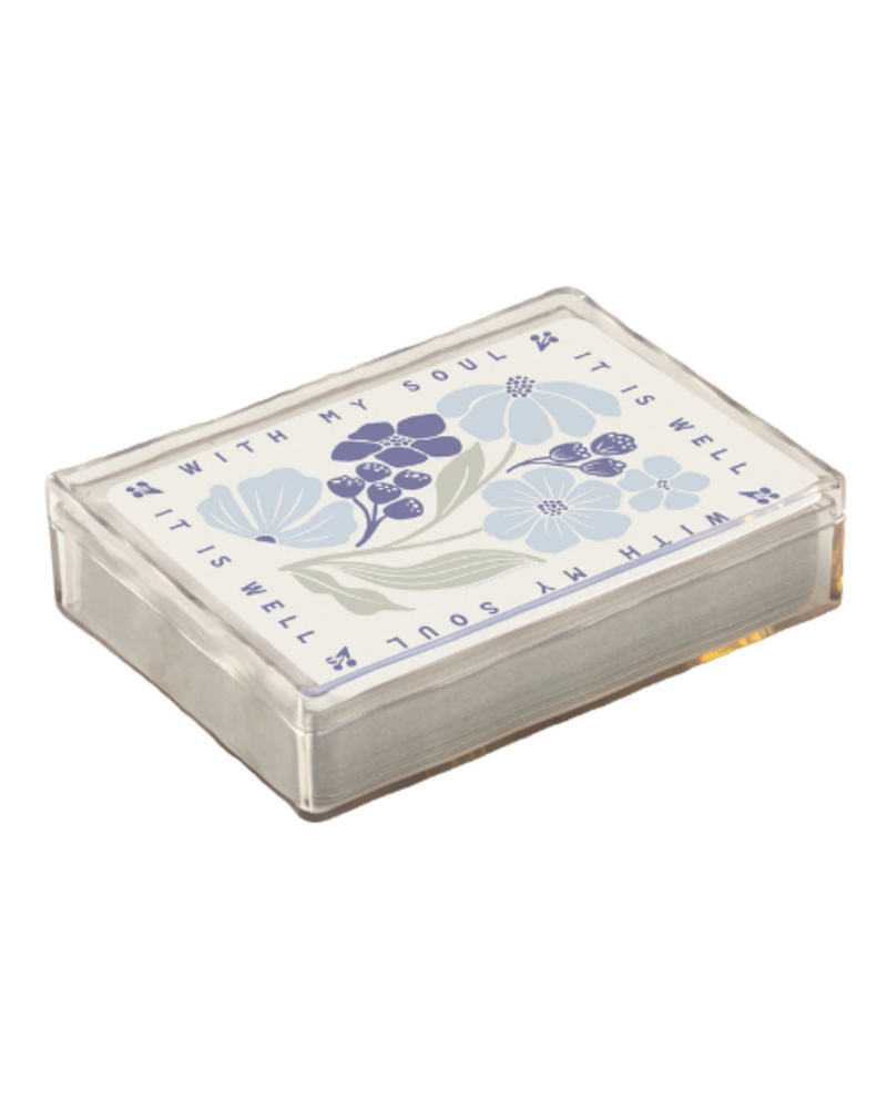 'It is Well with My Soul' Floral Playing Cards