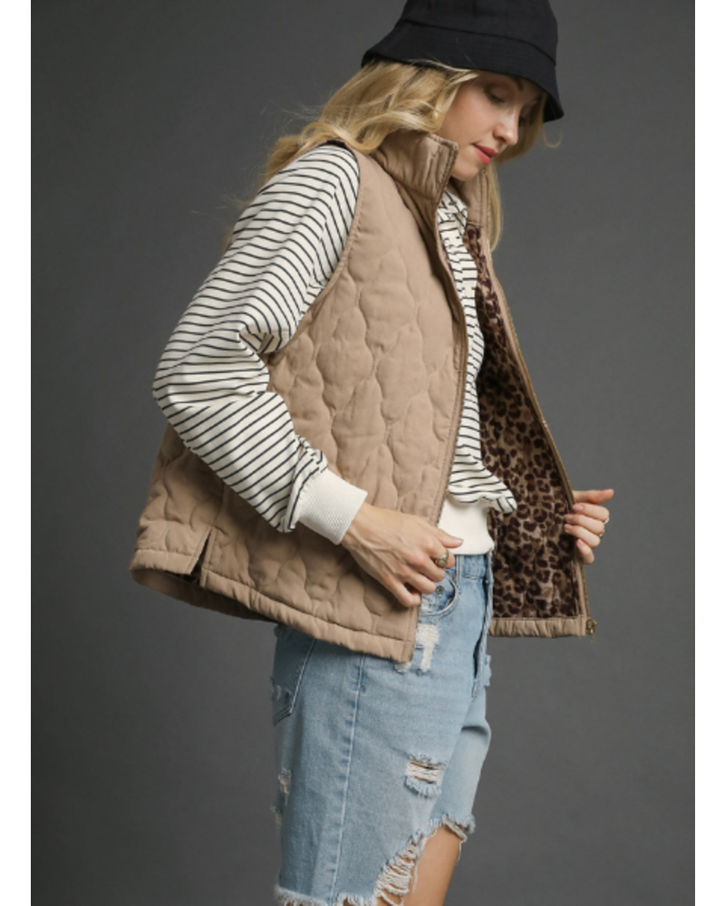 Quilted Zip-Up Vest