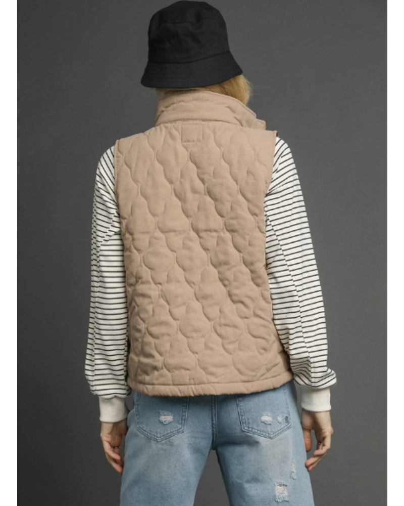Quilted Zip-Up Vest