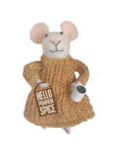 Hello Pumpkin Spice Felt Mouse
