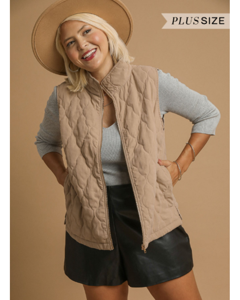 Quilted Zip-Up Vest