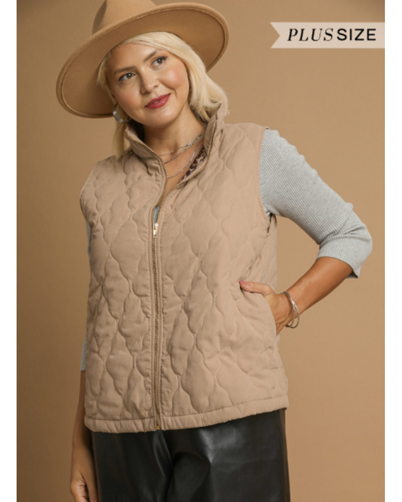 Quilted Zip-Up Vest