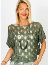 Open Knit Wave Sweater